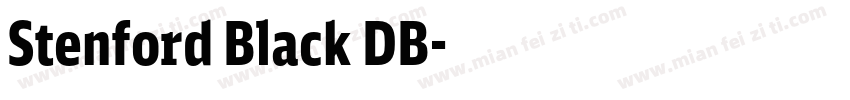 Stenford Black DB字体转换